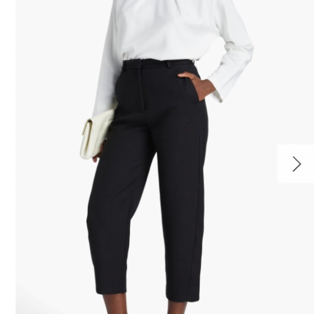 Toteme Cropped cotton-blend twill tapered pants